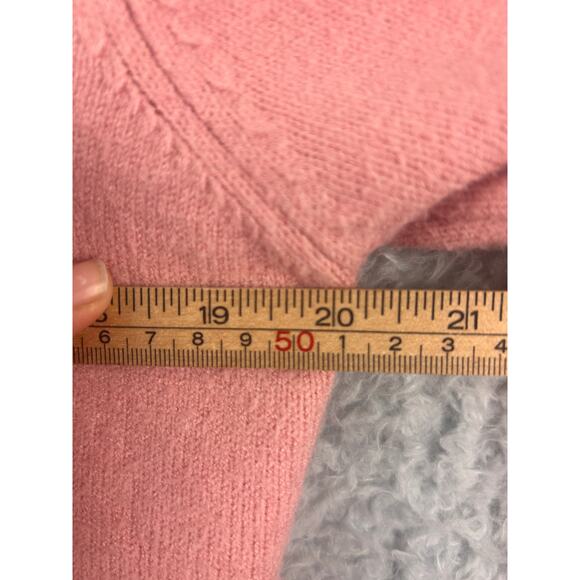 Workshop Republic Clothing Pink Star Knit Sweater Women’s Medium Soft Crewneck - Picture 4 of 6